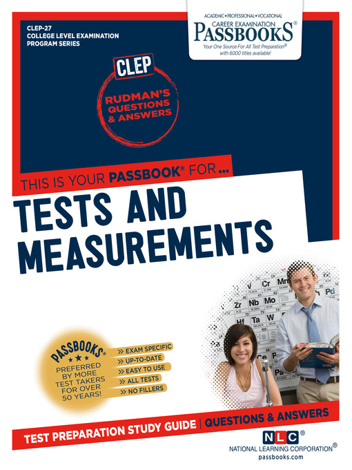 Title details for TESTS AND MEASUREMENTS by National Learning Corporation - Available